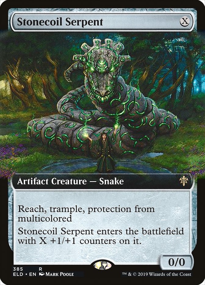 Stonecoil Serpent (Extended Art) [Throne of Eldraine] Magic: The Gathering