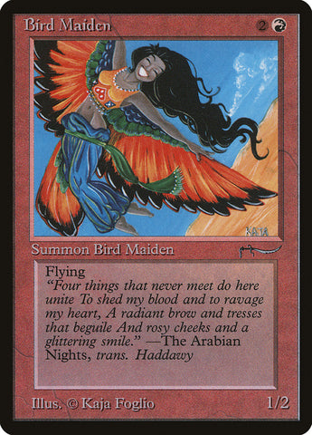 Bird Maiden (Dark Mana Cost) [Arabian Nights] Magic: The Gathering