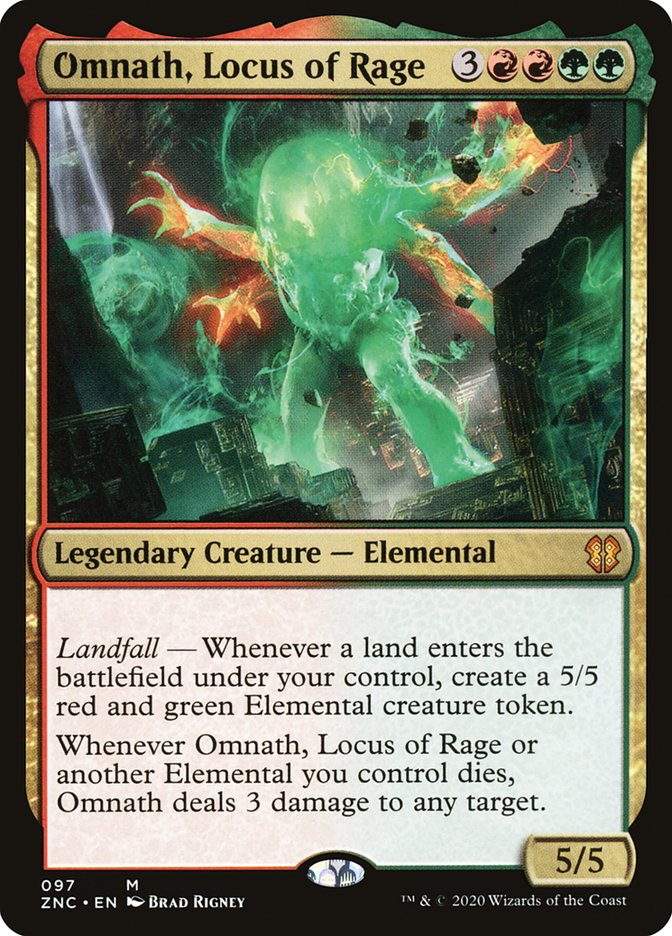 Omnath, Locus of Rage [Zendikar Rising Commander] Magic: The Gathering
