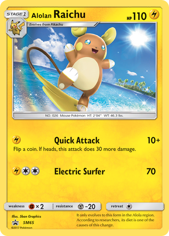 Alolan Raichu (SM65) [Sun & Moon: Black Star Promos] Pokémon