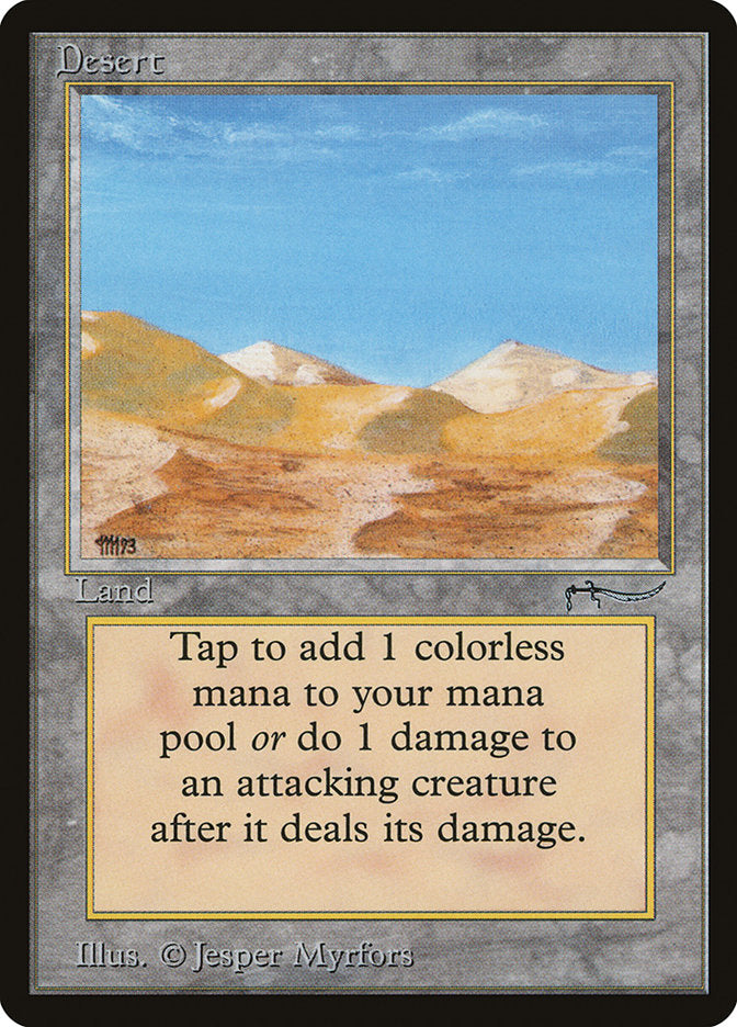 Desert [Arabian Nights] Magic: The Gathering