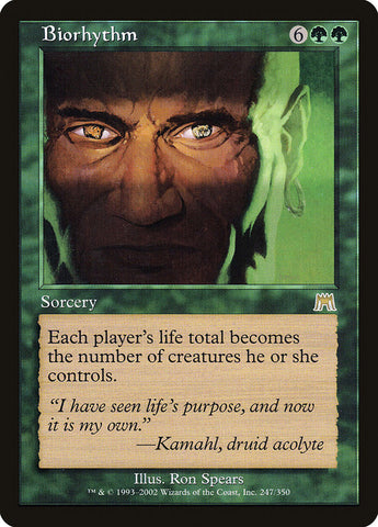 Biorhythm [Onslaught] Magic: The Gathering