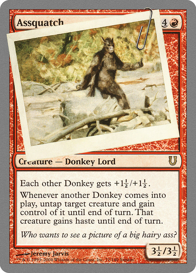 Assquatch [Unhinged] Magic: The Gathering