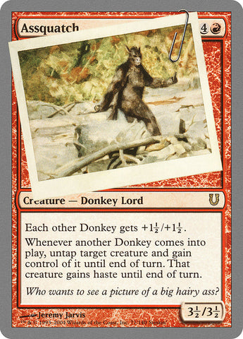 Assquatch [Unhinged] Magic: The Gathering