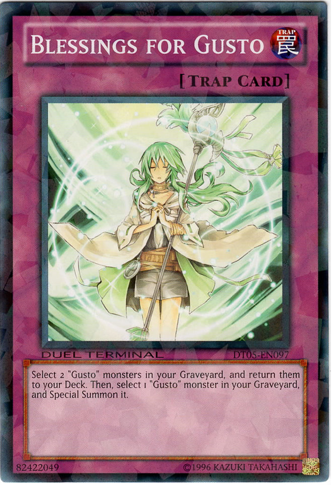 Blessings for Gusto [DT05-EN097] Common Yu-Gi-Oh!