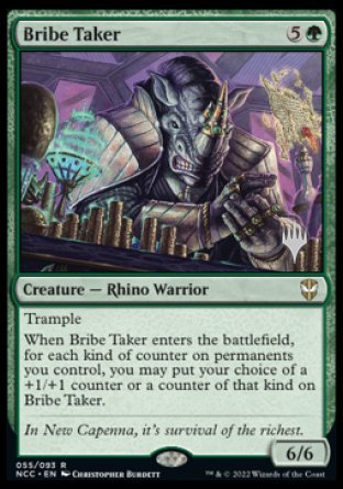 Bribe Taker (Promo Pack) [Streets of New Capenna Commander Promos] Magic: The Gathering
