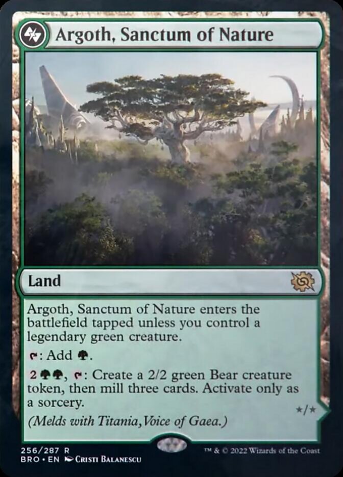 Argoth, Sanctum of Nature [The Brothers' War] Magic: The Gathering