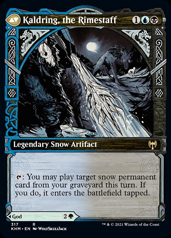 Jorn, God of Winter // Kaldring, the Rimestaff (Showcase) [Kaldheim] Magic: The Gathering