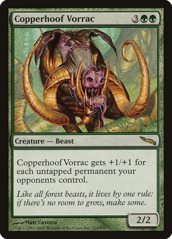 Copperhoof Vorrac [Mirrodin] Magic: The Gathering