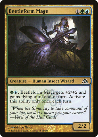Beetleform Mage [Dragon's Maze] Magic: The Gathering