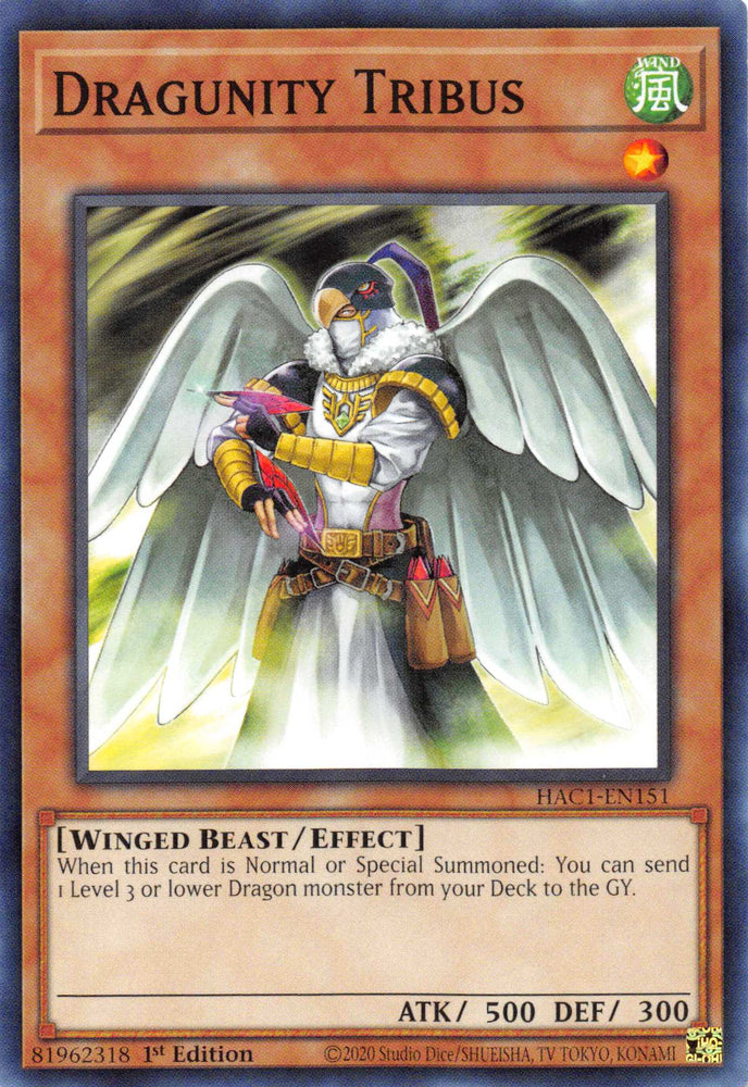 Dragunity Tribus [HAC1-EN151] Common Yu-Gi-Oh!