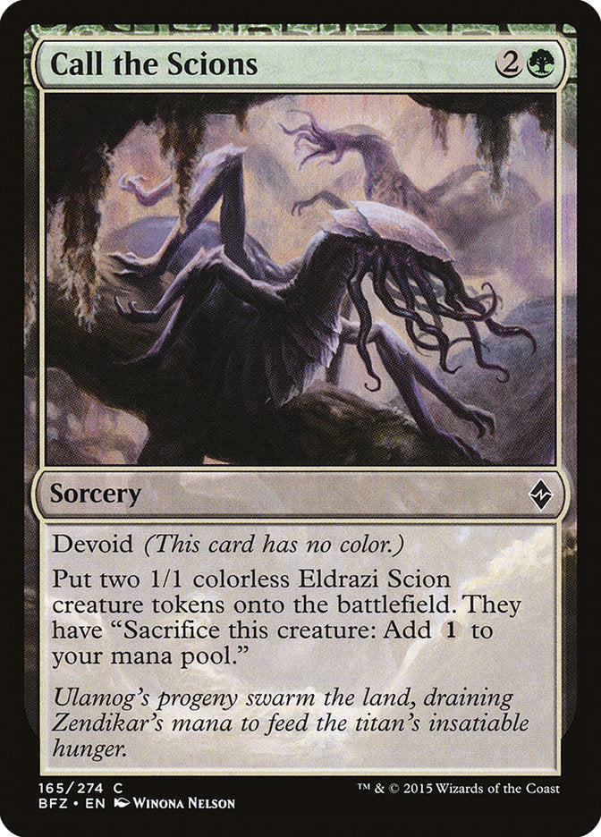 Call the Scions [Battle for Zendikar] Magic: The Gathering