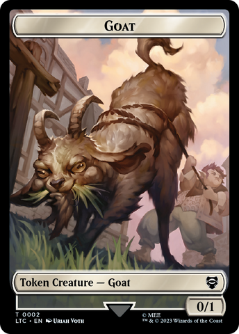 Bird // Goat Token [The Lord of the Rings: Tales of Middle-Earth Commander Tokens] Magic: The Gathering