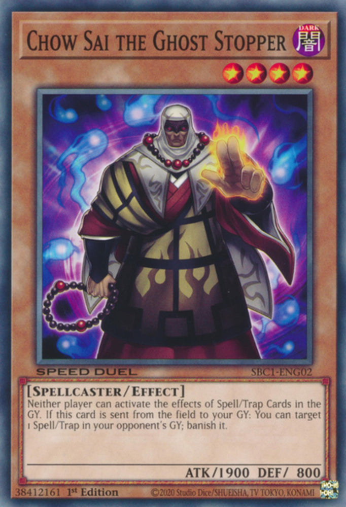 Chow Sai the Ghost Stopper [SBC1-ENG02] Common Yu-Gi-Oh!