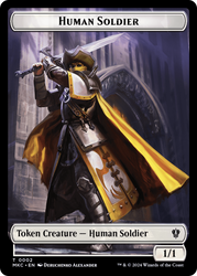 City's Blessing // Human Soldier Double-Sided Token [Murders at Karlov Manor Commander Tokens] Magic: The Gathering