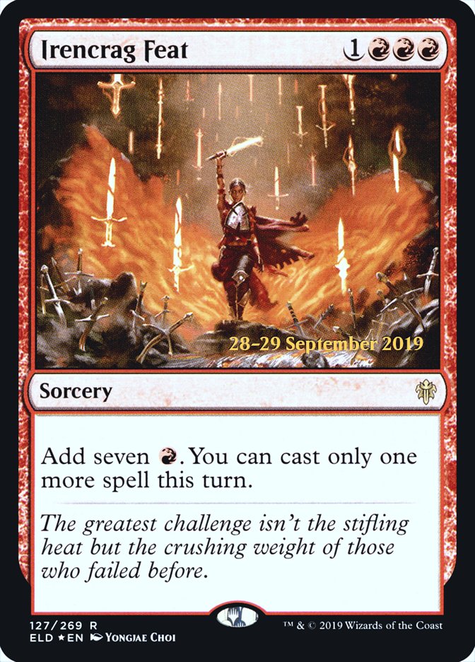 Irencrag Feat [Throne of Eldraine Prerelease Promos] Magic: The Gathering