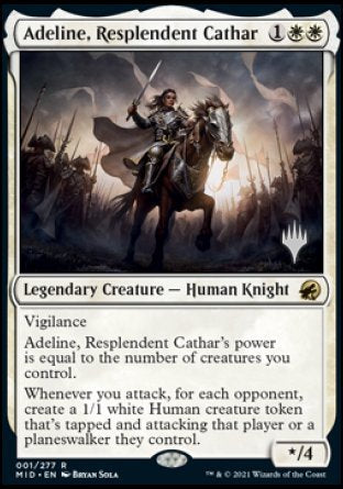 Adeline, Resplendent Cathar (Promo Pack) [Innistrad: Midnight Hunt Promos] Magic: The Gathering