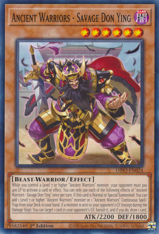 Ancient Warriors - Savage Don Ying [DIFO-EN024] Common Yu-Gi-Oh!