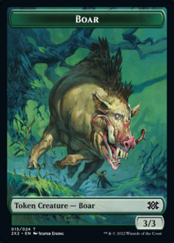 Boar // Eldrazi Scion Double-Sided Token [Double Masters 2022 Tokens] Magic: The Gathering