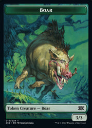 Boar // Treasure Double-Sided Token [Double Masters 2022 Tokens] Magic: The Gathering