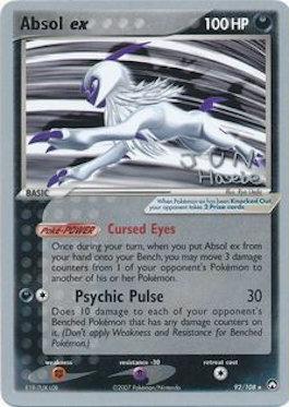 Absol ex (92/108) (Flyvees - Jun Hasebe) [World Championships 2007] Pokémon