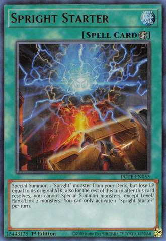 Spright Starter [POTE-EN055] Ultra Rare Yu-Gi-Oh!