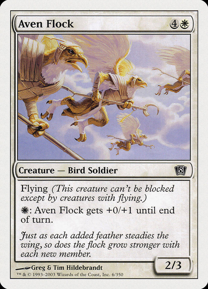 Aven Flock [Eighth Edition] Magic: The Gathering