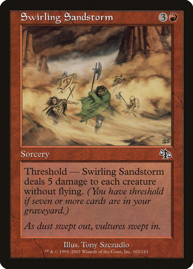 Swirling Sandstorm [Judgment] Magic: The Gathering