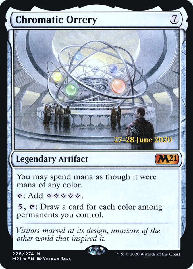Chromatic Orrery [Core Set 2021 Prerelease Promos] Magic: The Gathering