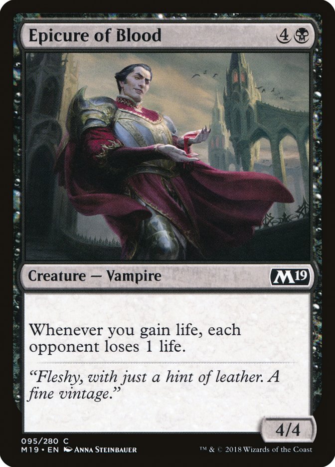 Epicure of Blood [Core Set 2019] Magic: The Gathering