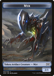 Eldrazi Spawn // Myr (007) Double-Sided Token [Double Masters Tokens] Magic: The Gathering