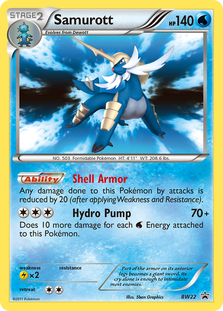 Samurott (BW22) [Black & White: Black Star Promos] Pokémon