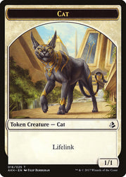 Steadfast Sentinel // Cat Double-Sided Token [Hour of Devastation Tokens] Magic: The Gathering