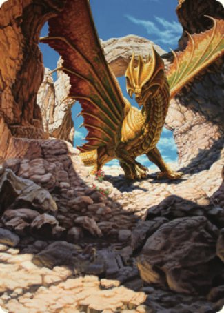 Ancient Brass Dragon Art Card (02) [Commander Legends: Battle for Baldur's Gate Art Series] Magic: The Gathering