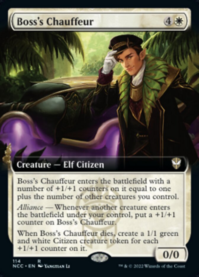Boss's Chauffeur (Extended Art) [Streets of New Capenna Commander] Magic: The Gathering