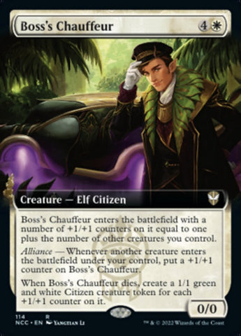 Boss's Chauffeur (Extended Art) [Streets of New Capenna Commander] Magic: The Gathering