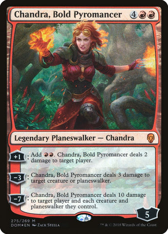 Chandra, Bold Pyromancer [Dominaria] Magic: The Gathering