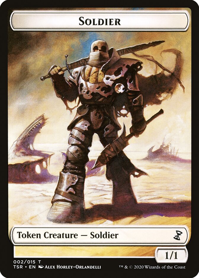 Soldier Token [Time Spiral Remastered Tokens] Magic: The Gathering