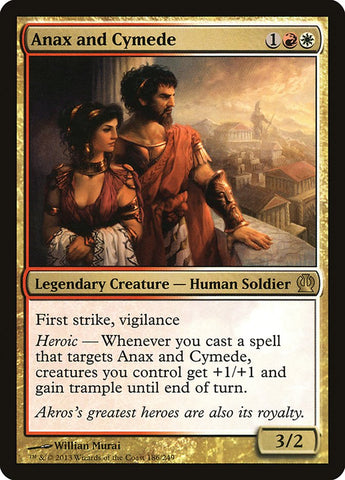 Anax and Cymede [Theros] Magic: The Gathering