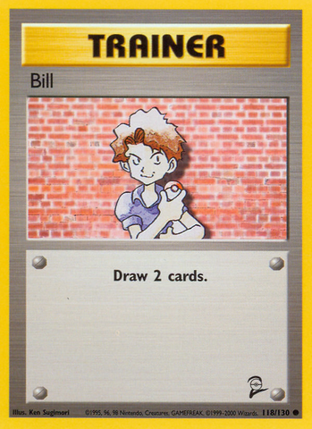 Bill (118/130) [Base Set 2] Pokémon