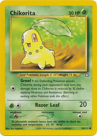 Chikorita (54/111) [Neo Genesis Unlimited] Pokémon