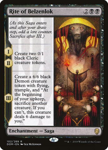 Rite of Belzenlok [Dominaria] Magic: The Gathering
