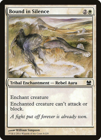 Bound in Silence [Modern Masters] Magic: The Gathering