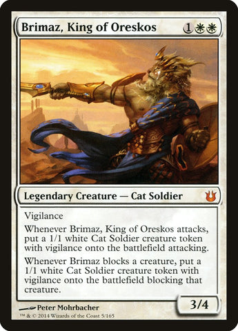 Brimaz, King of Oreskos [Born of the Gods] Magic: The Gathering