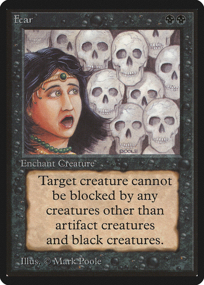 Fear [Beta Edition] Magic: The Gathering