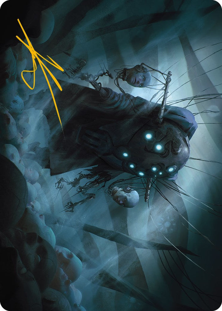 Meldweb Curator Art Card (Gold-Stamped Signature) [Phyrexia: All Will Be One Art Series] Magic: The Gathering