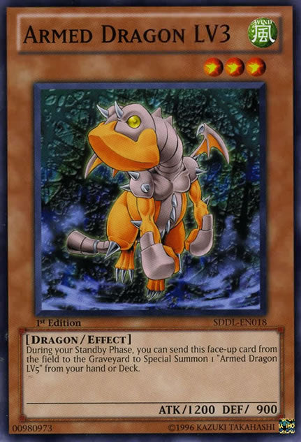 Armed Dragon LV3 [SDDL-EN018] Common Yu-Gi-Oh!
