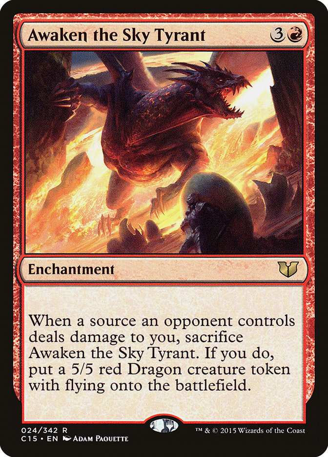 Awaken the Sky Tyrant [Commander 2015] Magic: The Gathering