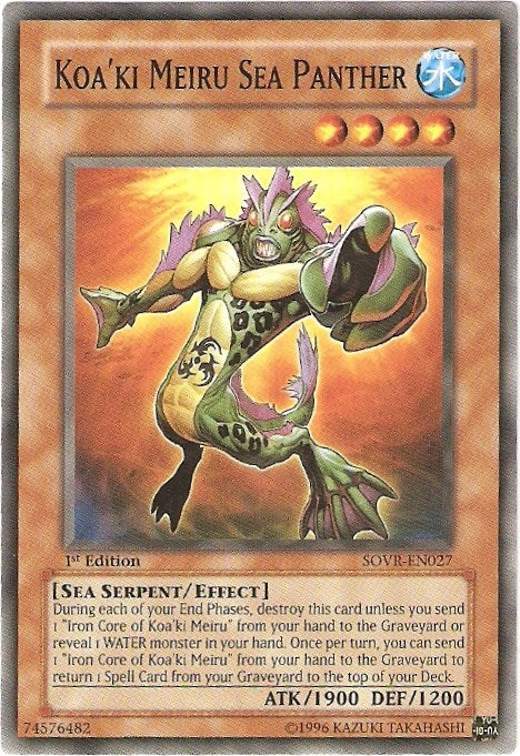 Koa'ki Meiru Sea Panther [SOVR-EN027] Common Yu-Gi-Oh!