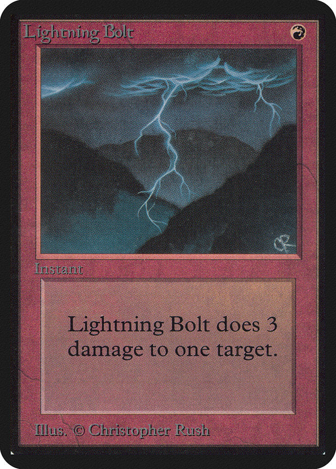Lightning Bolt [Alpha Edition] Magic: The Gathering
